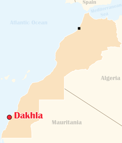 Morocco Map Dakhla
