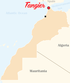 Morocco Map Tangier