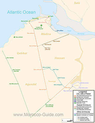 Rabat Walls Map