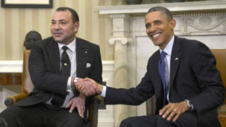 The King Mohammed VI and the president Obama