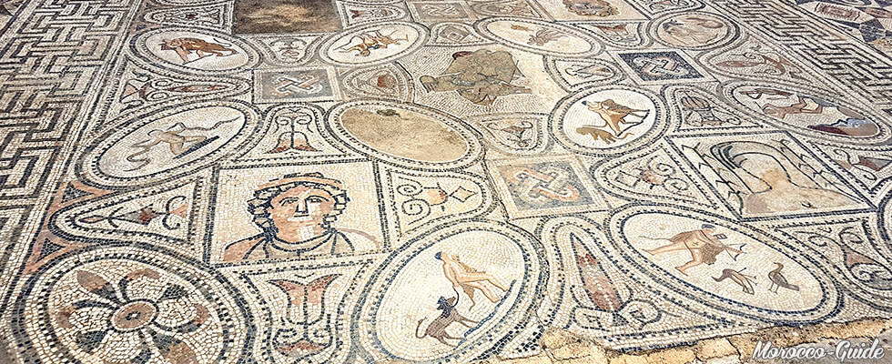 Volubilis - Mosaïcs representing the twelve Labors of Hercules