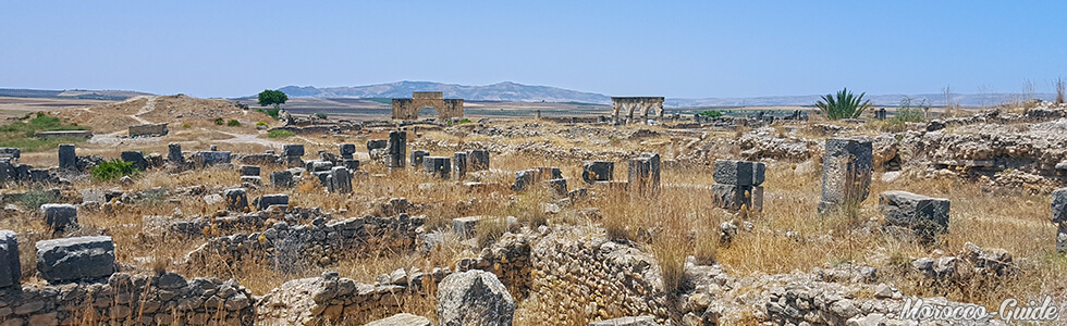 Volubilis - Panoramic view, residential quarter