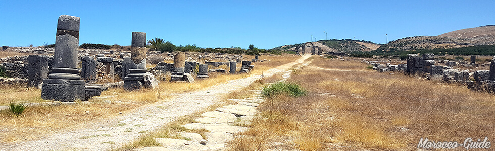 Volubilis - The Decumanus Maximus leading to the Tingis gate