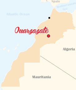 Morocco Map Ouarzazate