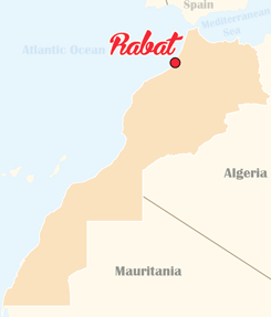 Morocco Map Rabat