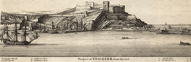 View of Tangier drawn by Wenceslaus Hollar in 1668