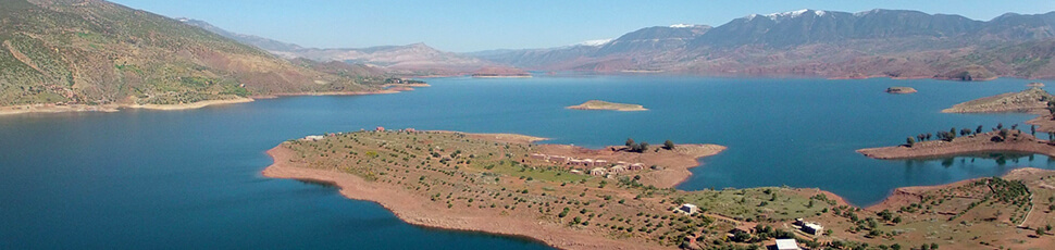 The lake of Bin el Ouidane